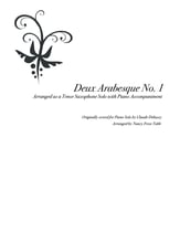 Deux Arabesque #1 for Tenor Saxophone Solo with Piano P.O.D. cover